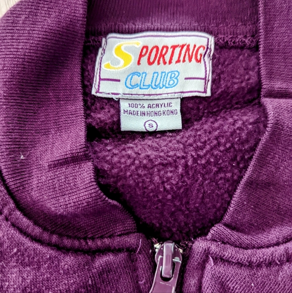 Small Purple Embroidered Sweats / Track Suit - Picture 2 of 3